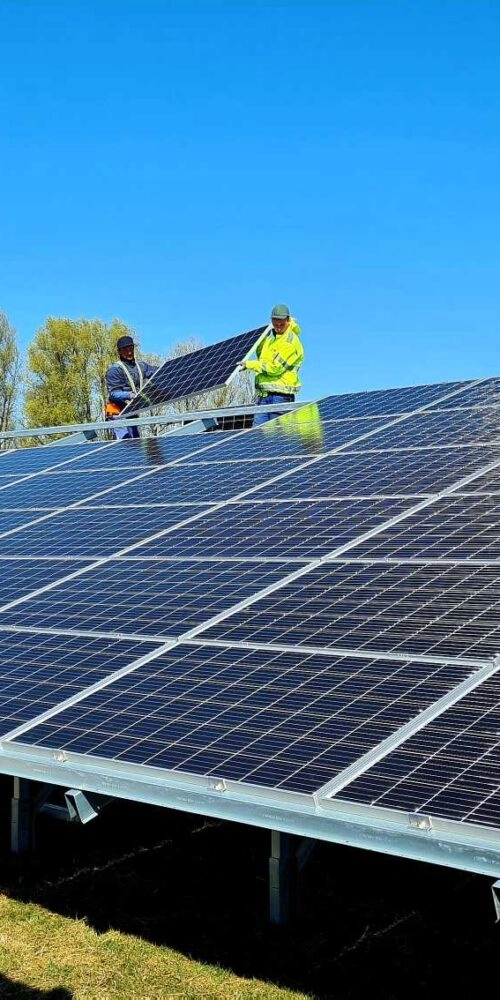 Mounting of photovoltaic modules